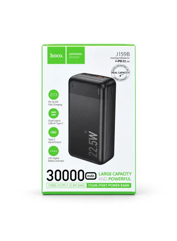 Повербанк 30000 mAh HOCO J159B (PD20W + 22.5W)