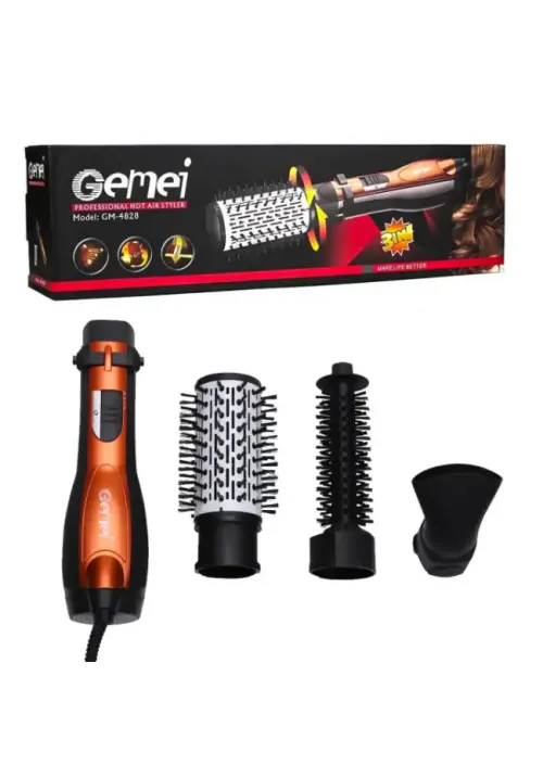 Фен стайлер гребінець GEMEI GM-4828
