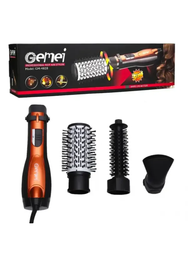 Фен стайлер гребінець GEMEI GM-4828