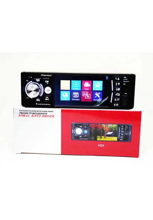 Автомагнитола 1 DIN с Bluetooth 4229 (с пультом на руль)