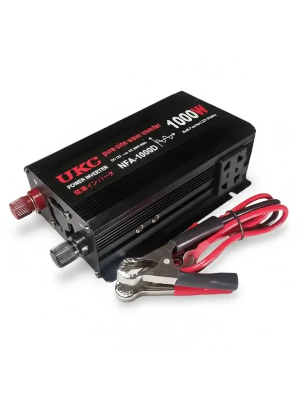 Перетворювач інвертор DC 12V/AC 220V з 12 на 220 Вольт UKC 1000W (pure sine)