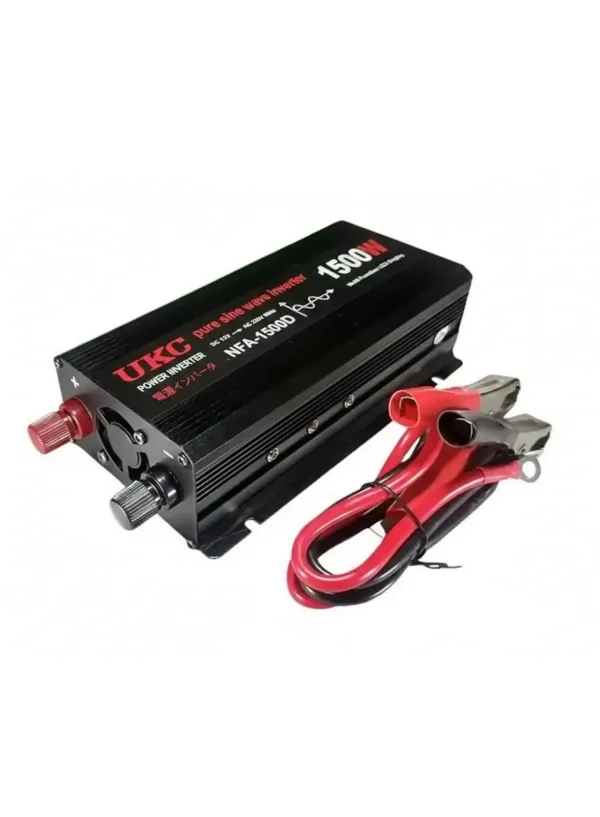 Перетворювач інвертор DC 12V/AC 220V з 12 на 220 Вольт UKC 1500W (pure sine)