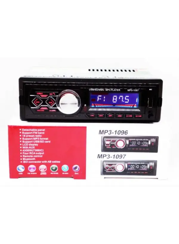 Автомагнітола з bluetooth 1DIN MP3-1097BT