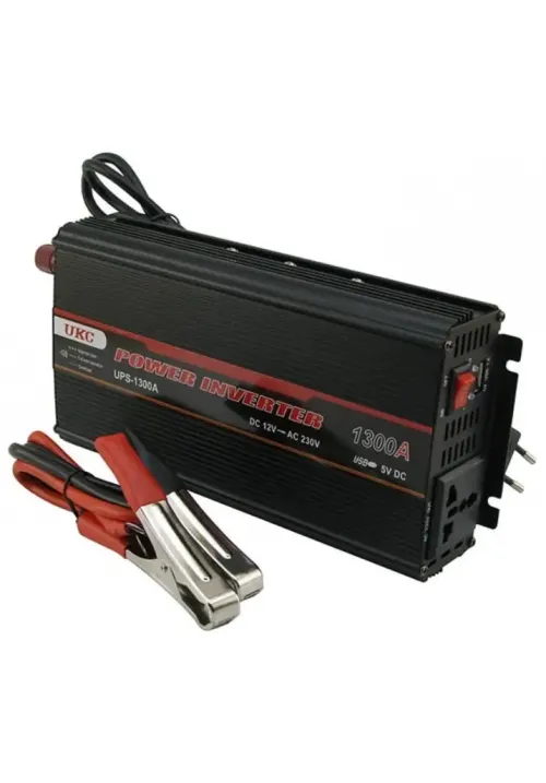 Преобразователь инвертор 12V/220V UKC 1300W (UPS+CHARGE)