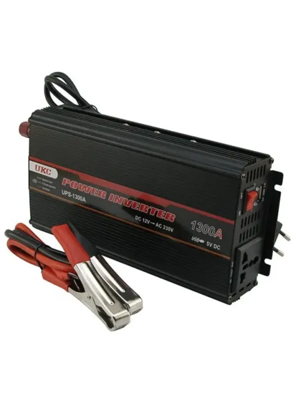 Перетворювач інвертор DC 12V/AC 220V з 12 на 220 Вольт UKC 1300W (UPS+CHARGE)