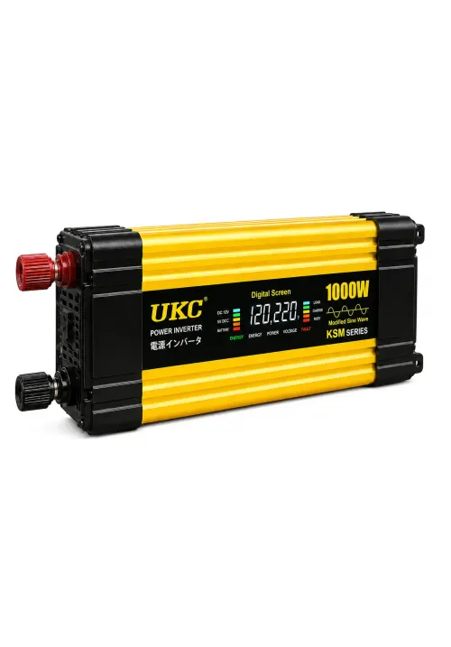 Преобразователь инвертор 12V/220V KSM 1000W (LCD+2 USB)