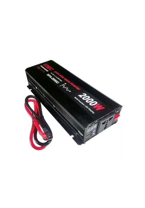 Преобразователь инвертор 12V/220V UKC 2000W (pure sine)