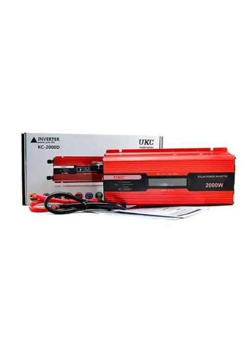 Преобразователь инвертор 12V/220V UKC 2000W (lcd)