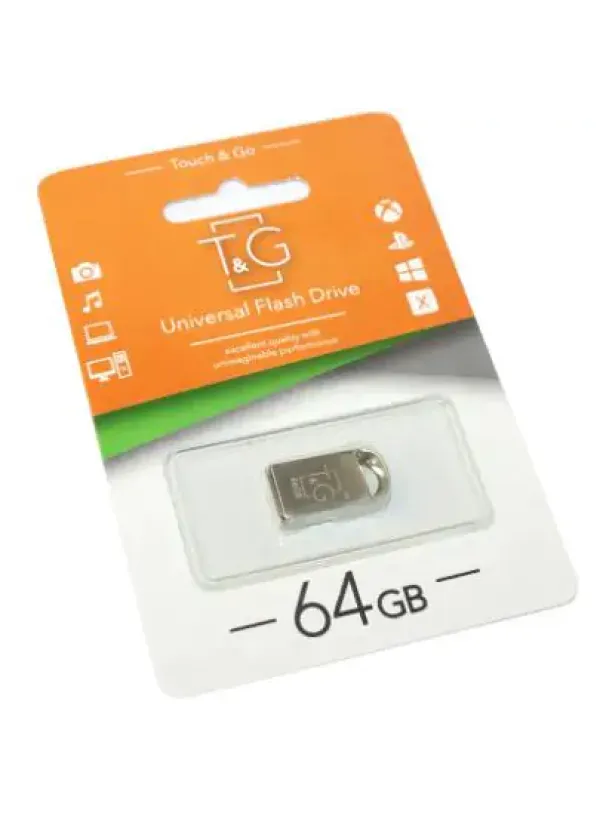 Флешка USB 64GB T&G метал 107