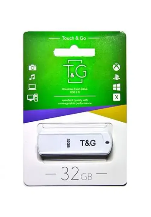 Флешка USB 32GB T&G Classic 011 білий