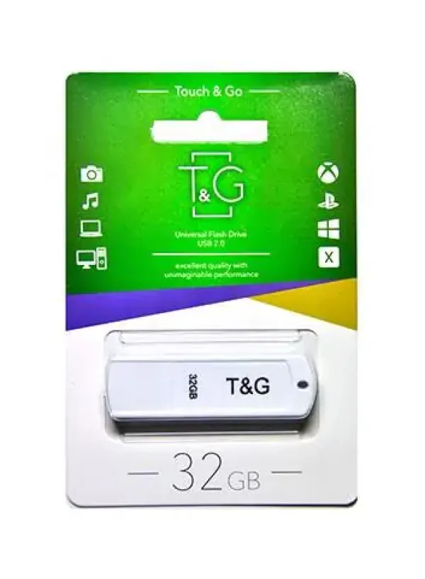 Флешка USB 32GB T&G Classic 011 білий