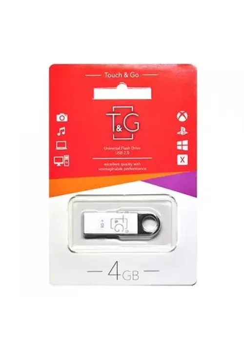 Флешка USB 4GB T&G метал 026