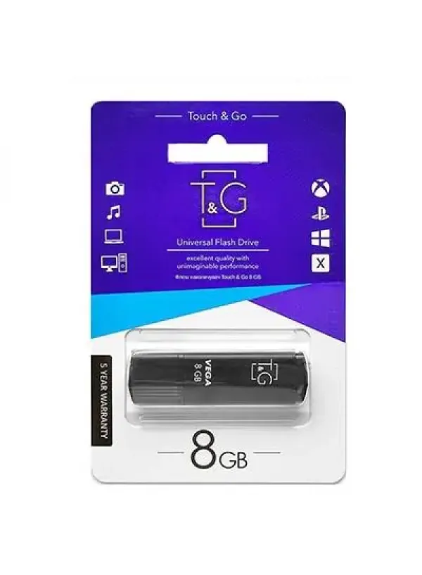 Флешка USB 8GB T&G Vega 121 чорний