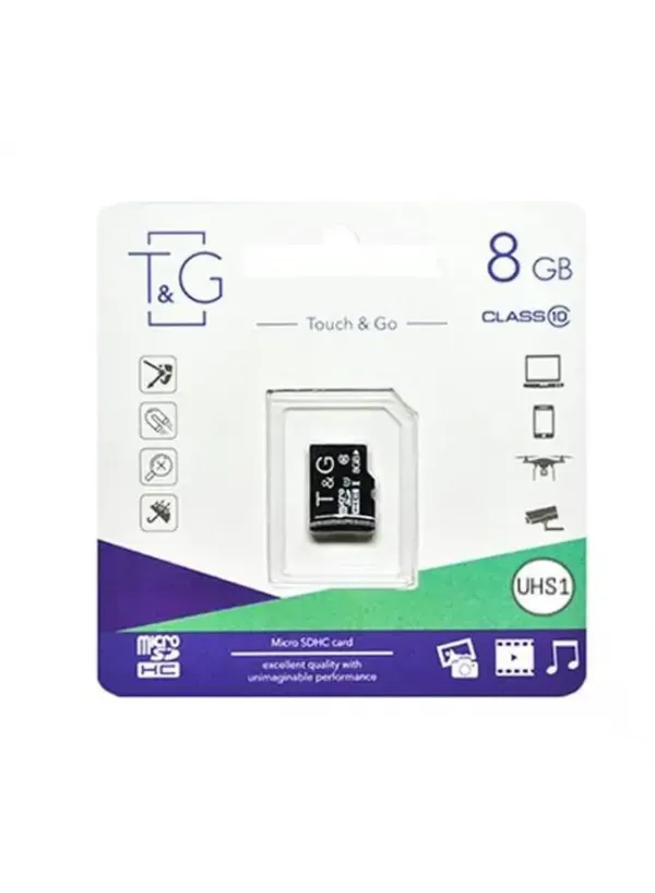 Карта пам'яті microSDHC 8GB class 10 T&G (без адаптера)