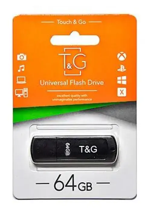 Флешка USB 64GB T&G Classic 011 черный