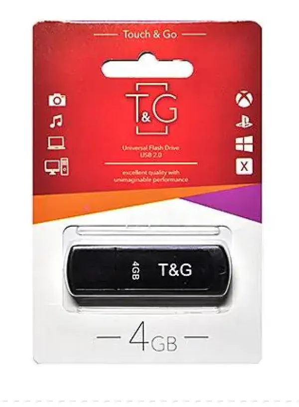Флешка USB 4GB T&G Classic 011 чорний