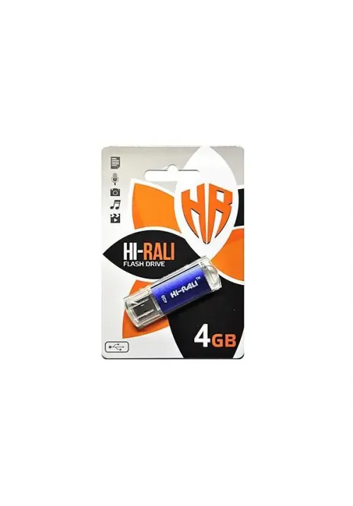 Флешка USB 4GB Hi-Rali Rocket синий