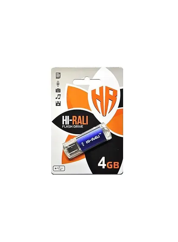 Флешка USB 4GB Hi-Rali Rocket синій