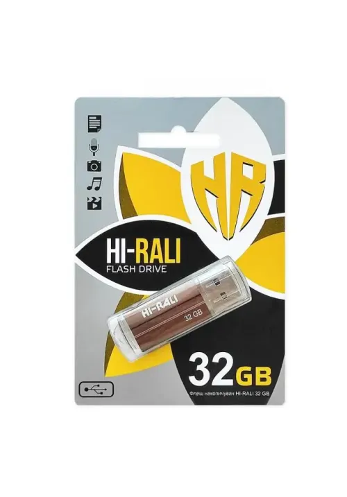 Флешка USB 32GB Hi-Rali Corsair бронза