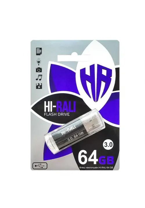 Флешка USB 64GB HI-RALI Corsair чорний