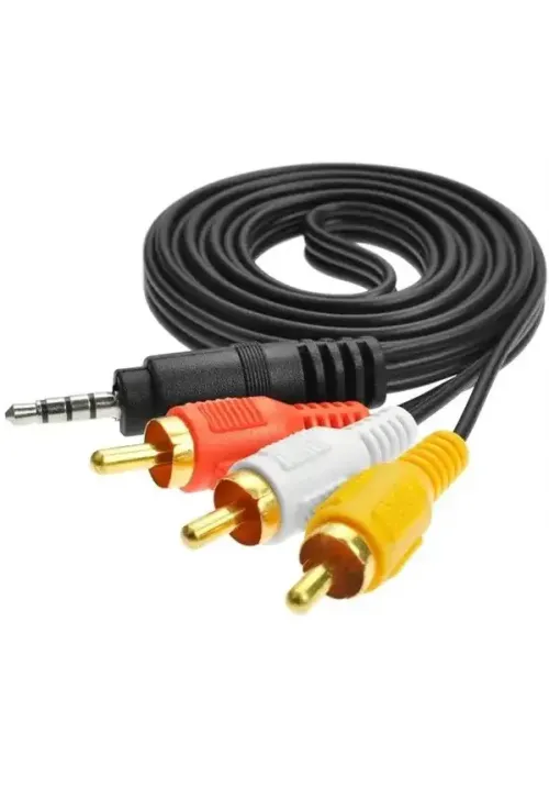 Кабель 3RCA to 3.5mm (1.5 м) в упаковці