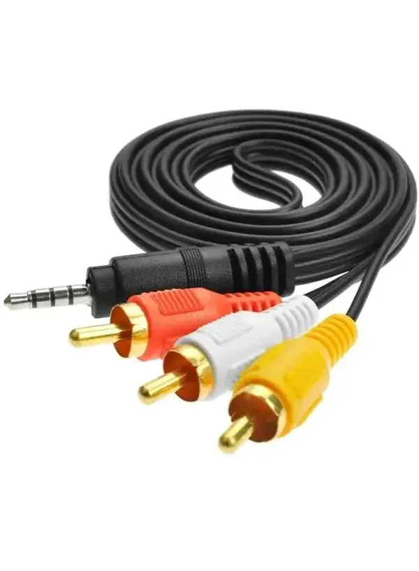 Кабель 3RCA to 3.5mm (1.5 м) в упаковці