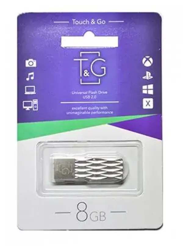 Флешка USB 8GB T&G метал 103