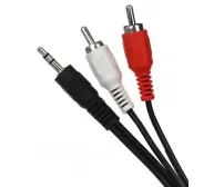 Кабель 3.5mm to 2RCA (3 м) в упаковці
