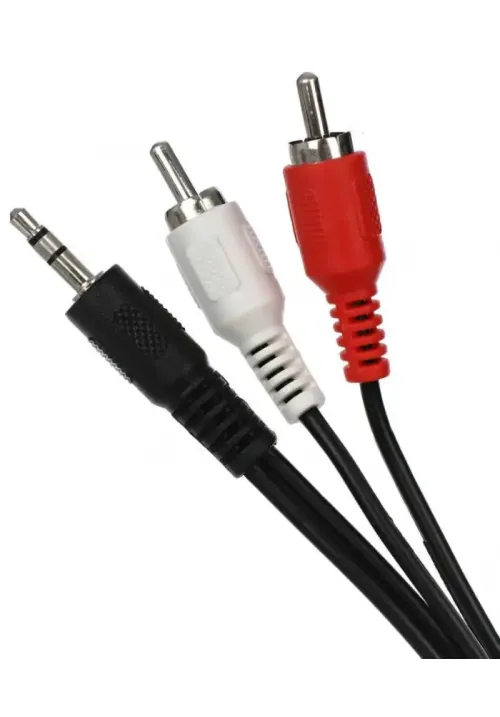 Кабель 3.5mm to 2RCA (3 м) в упаковке