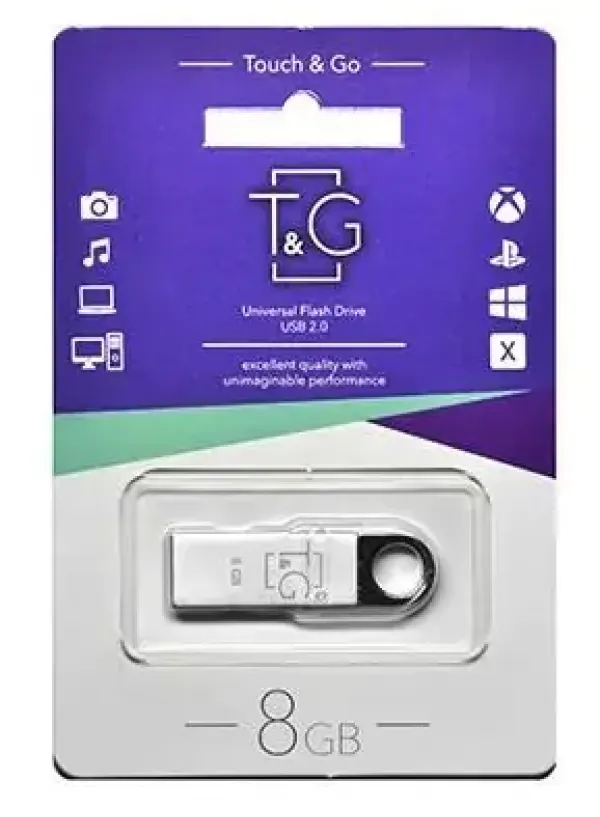 Флешка USB 8GB T&G метал 026