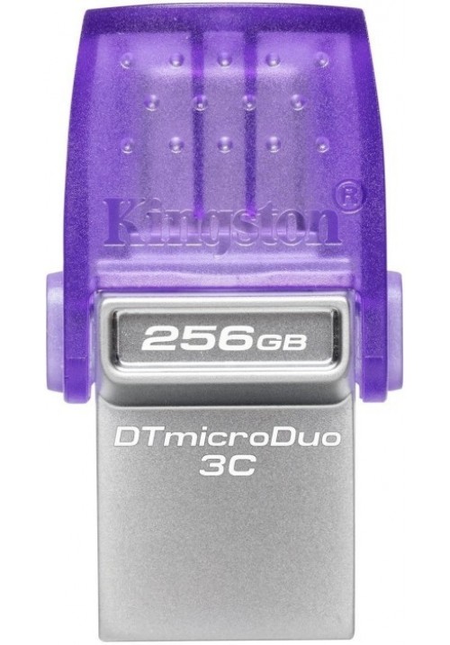 Флеш-пам'ять USB Kingston DT microDuo 3C 256GB USB-A+USB-C (DTDUO3CG3/256GB)