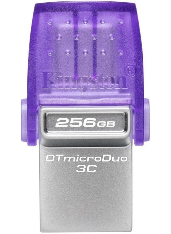 Флеш-пам'ять USB Kingston DT microDuo 3C 256GB USB-A+USB-C (DTDUO3CG3/256GB)