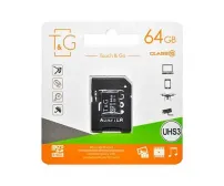 Карта пам'яті microSDXC (UHS-1) 64GB class 10 T&G (з адаптером)