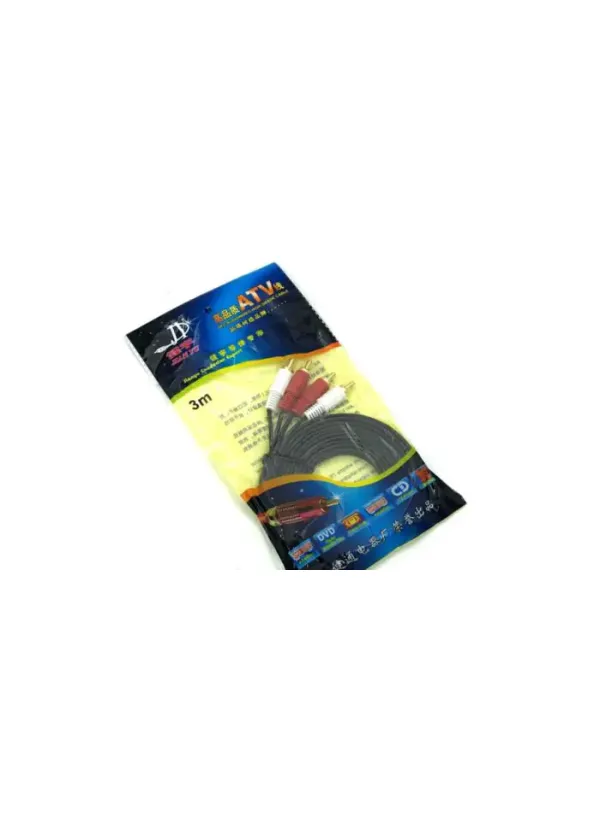 Кабель 2RCA-2RCA 3м (в упаковці)