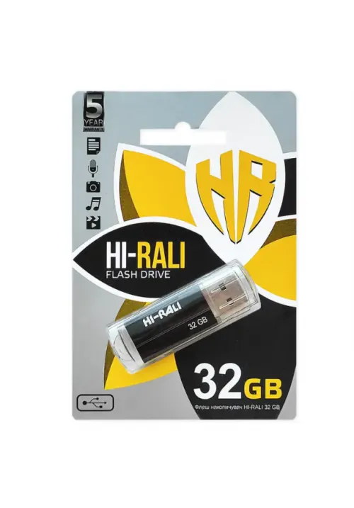 Флешка USB 32GB Hi-Rali Corsair чорний