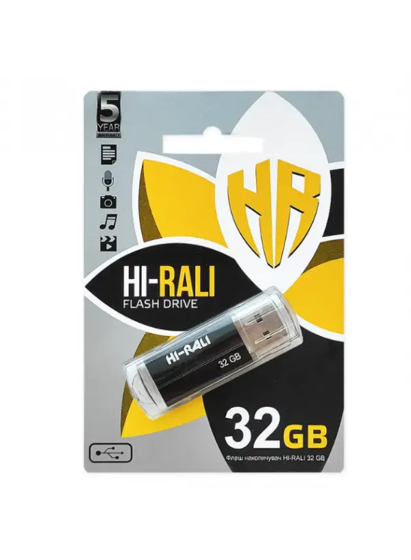 Флешка USB 32GB Hi-Rali Corsair чорний