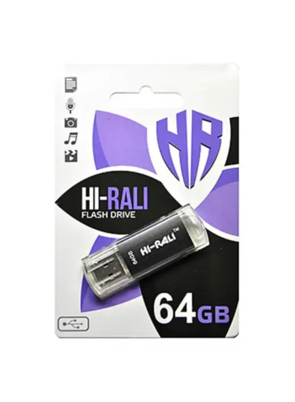Флешка 64GB HI-RALI Rocket чорний