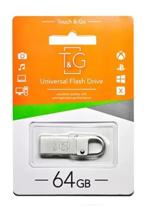Флешка USB 64GB T&G метал 027