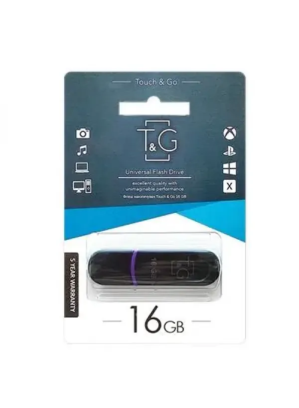 Флешка USB 16GB T&G Jet 012 чорний