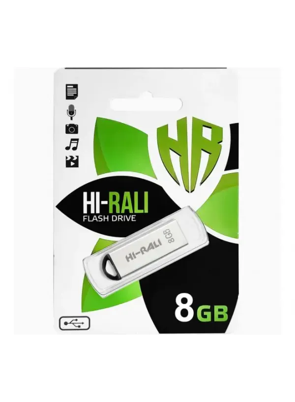 Флешка USB 8GB HI-RALI Shuttle сірий