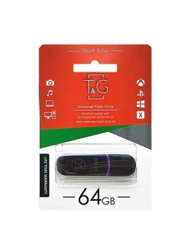 Флешка 64GB T&G Jet 012 чорний