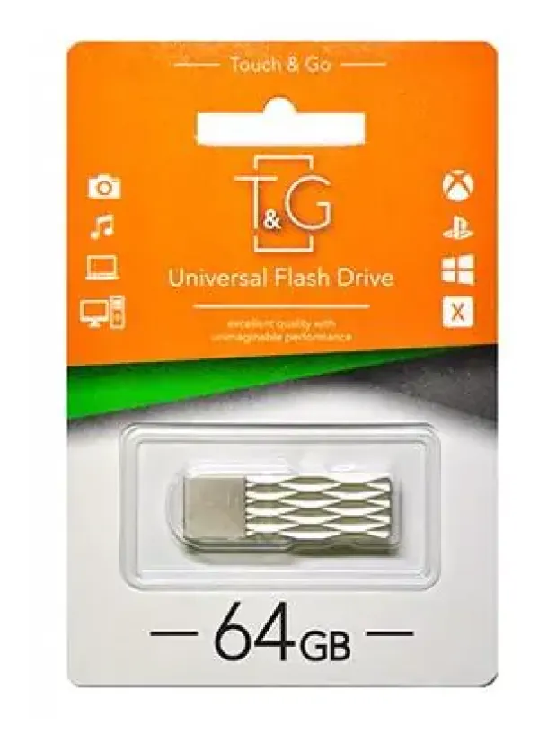 Флешка USB 64GB T&G метал 103