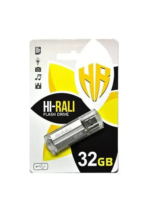Флешка USB 32GB HI-RALI Corsair сірий