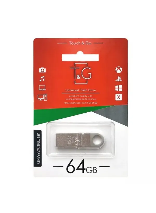 Флешка USB 64GB T&G метал 026