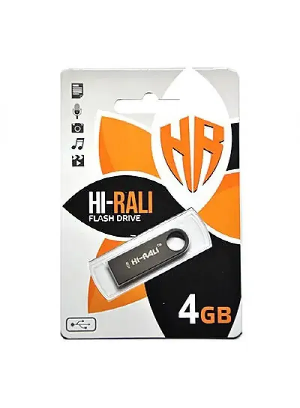 Флешка USB 4GB Hi-Rali Shuttle чорний