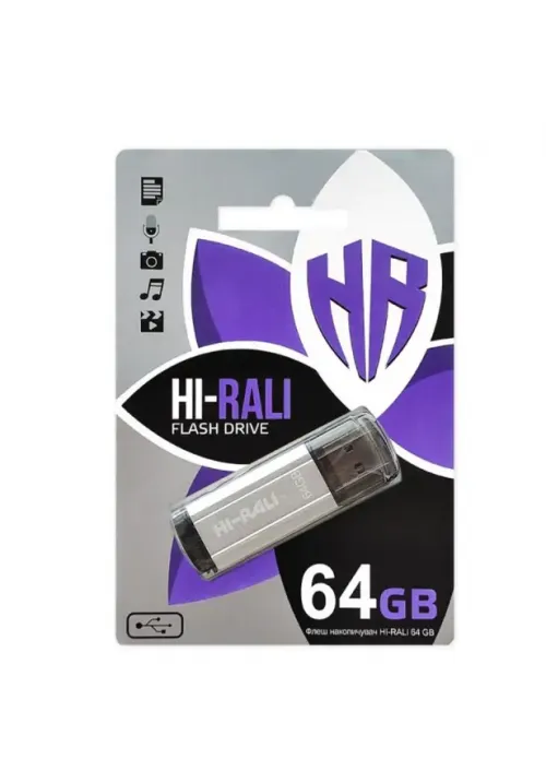 Флешка USB 64GB Hi-Rali Stark чорний