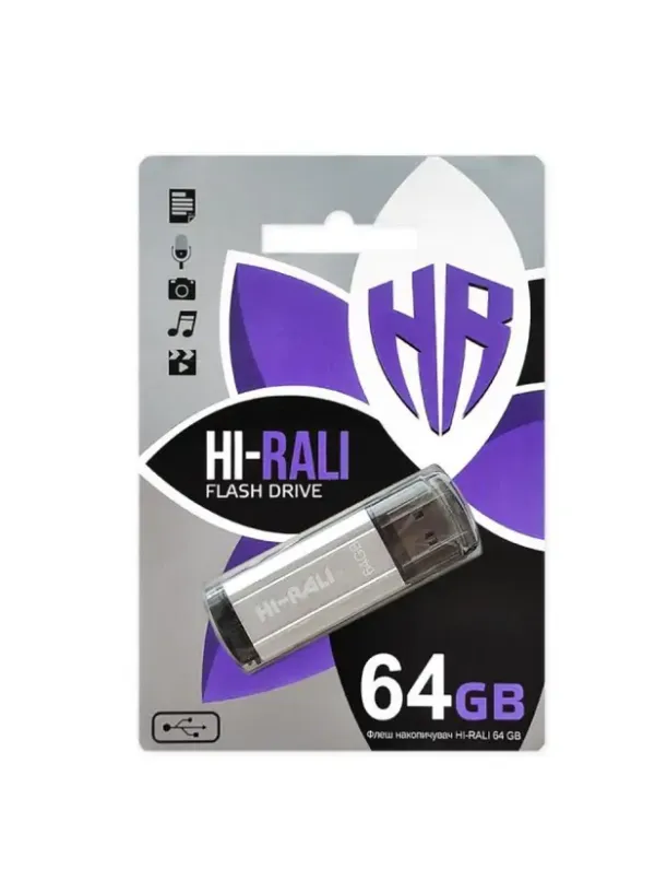 Флешка USB 64GB Hi-Rali Stark чорний