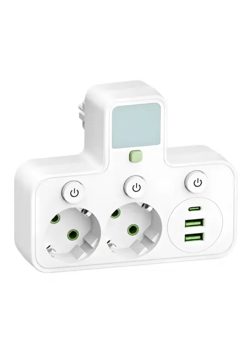 Мережевий фільтр з нічником 2x220V + 2xUSB + 1Type-C (3004)