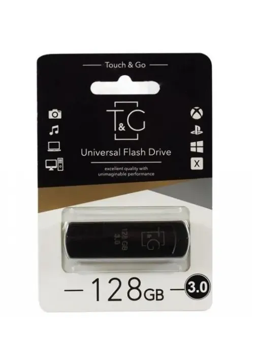Флешка 3.0 USB 128GB T&G Vega 121 чорний