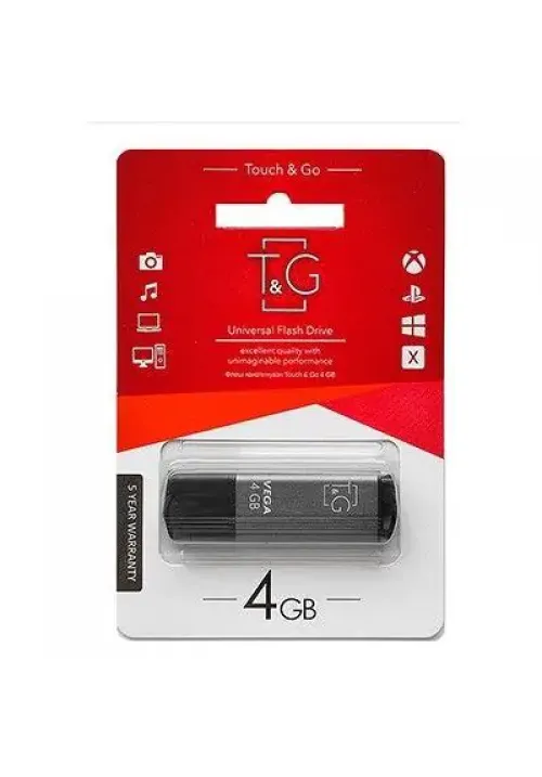 Флешка 4GB T&G Vega 121 сірий